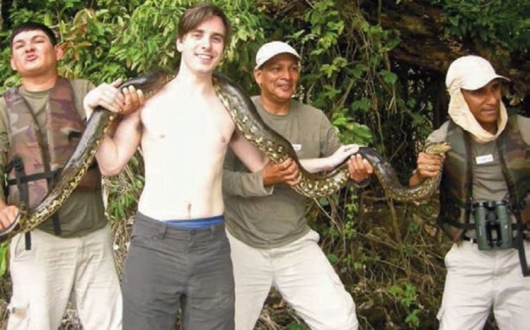 Finding an anaconda in Peru