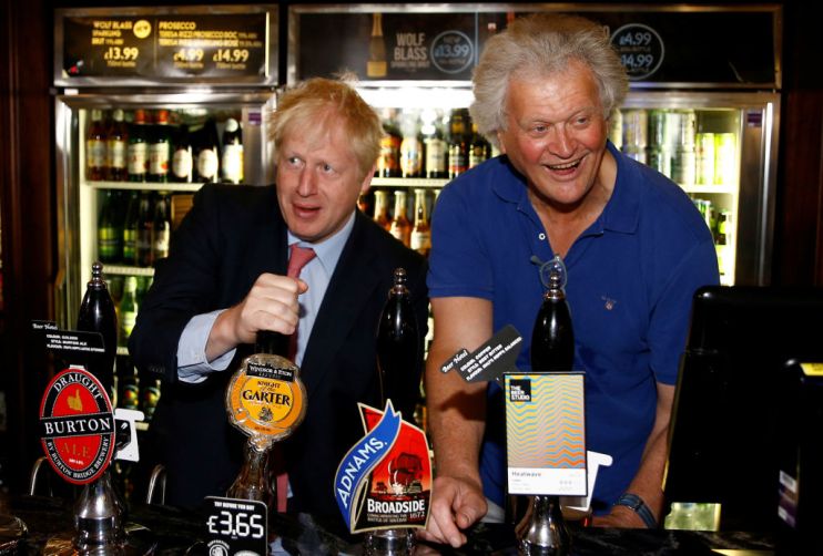 Boris Johnson Campaigns In Central London