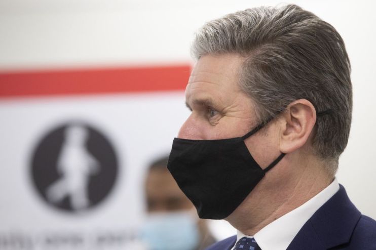 Labour Leader Keir Starmer Visits Heathrow Airport