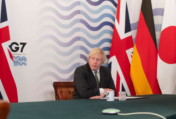 UK Prime Minister Hosts Virtual Meeting Of G7 Leaders