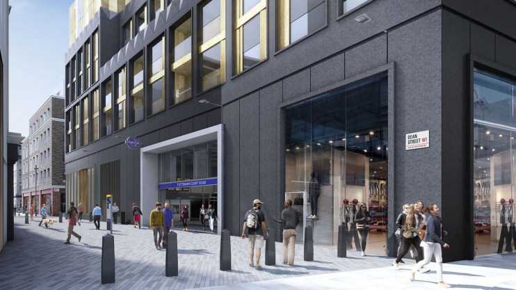 tottenham court road flats crossrail station TCRW Soho