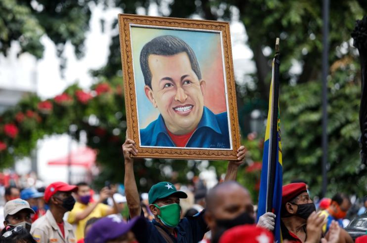 Supporters Of President Maduro Gather To Defend Congressional Elections