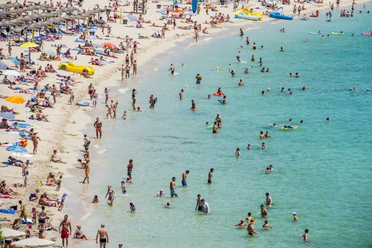 Tourists Flock To The Mallorcan Town Of Magaluf