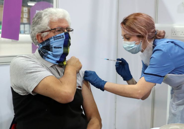 Vaccinations In Glasgow As More Than One Million People In Scotland Receive First Dose