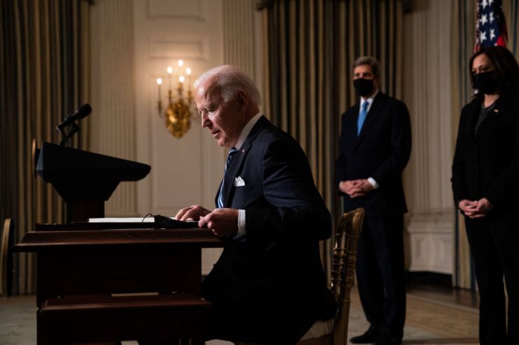 US President Joe Biden administration has today pledged to slash US greenhouse gas emissions by 50 per cent - 52 per cent from 2005 levels by 2030.
