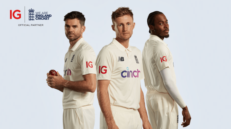 The deal between IG and the ECB will see the City-based company's logo appear on the shirts of the men's team in all three formats