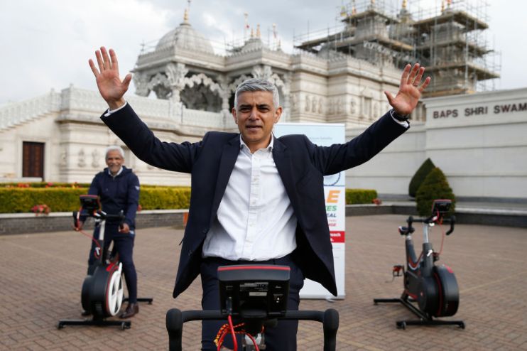 London Mayor Takes Part In Charity Cycle Ride For India Covid Relief Fund