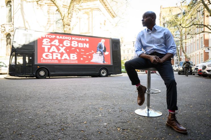Shaun Bailey Launches His Mayor's Campaign Bus