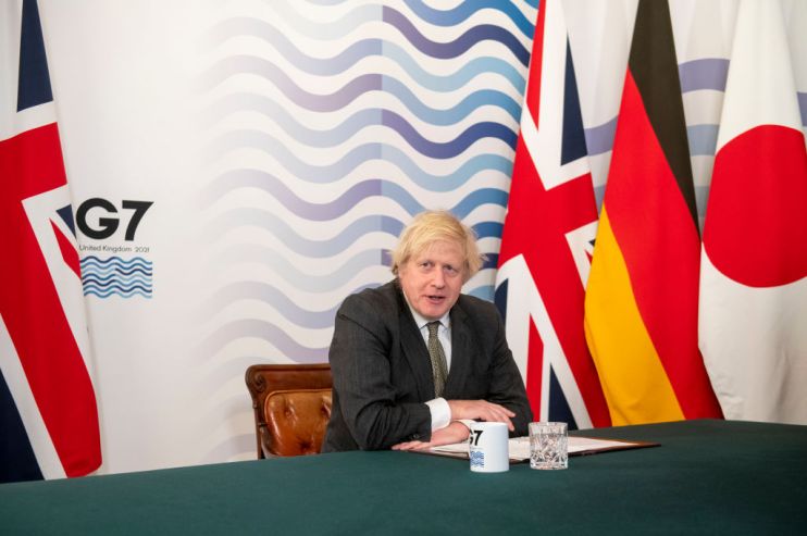 UK Prime Minister Hosts Virtual Meeting Of G7 Leaders