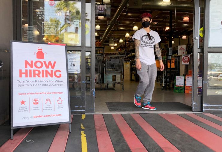 The number of Americans claiming unemployment benefits fell again last week as the labour market continued its slow recovery from the pandemic.