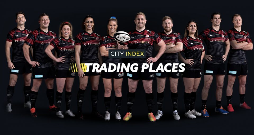 Jackson Wray is one of 10 players from Saracens' men's and women's team taking part in a charity trading challenge organised by the club's sponsor, City Index