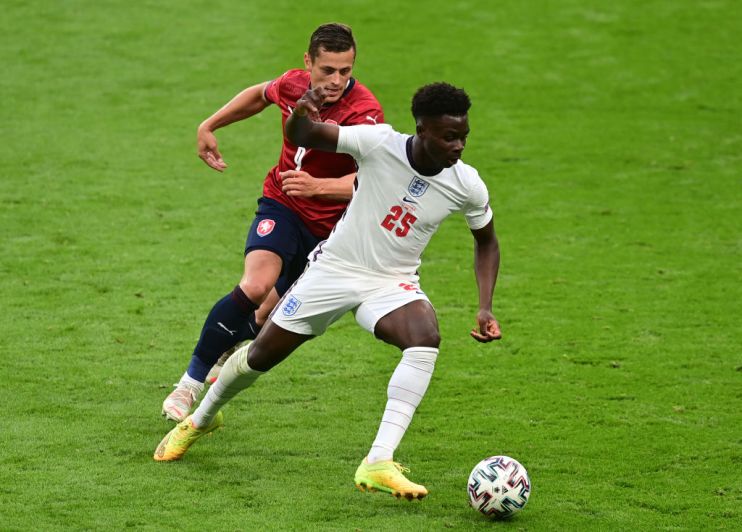 Bukayo Saka gave England fresh impetus and helped to set up fellow local boy Raheem Sterling for the winning goal against the Czech Republic at Euro 2020