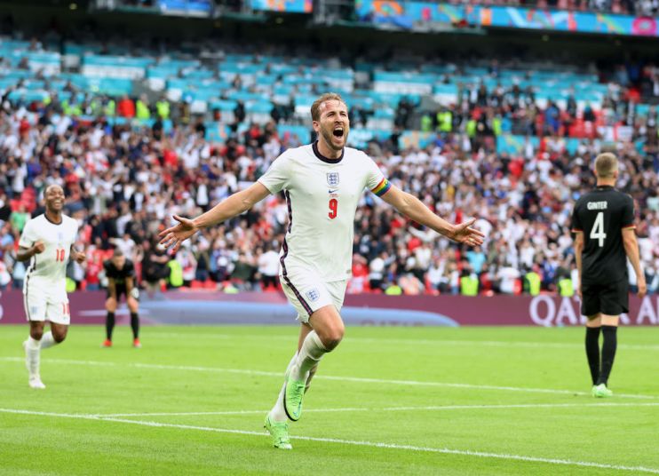 Harry Kane scored the second goal as England beat Germany to reach the quarter-finals of Euro 2020