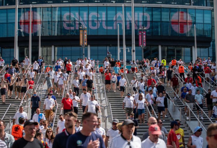 Fans Support England's Opening Game Of Euro 2020
