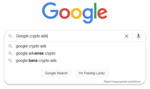 Google crypto ads