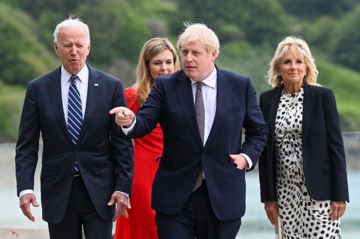 UK Prime Minister Meets With US President Ahead Of The G7 Summit