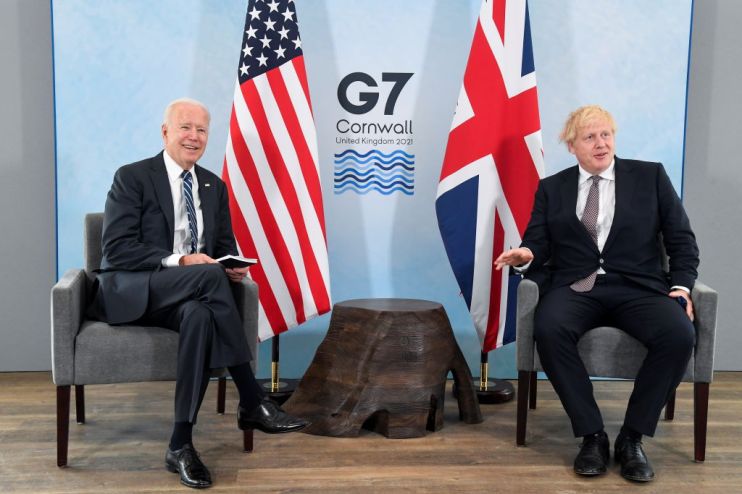 UK Prime Minister Meets With US President Ahead Of The G7 Summit