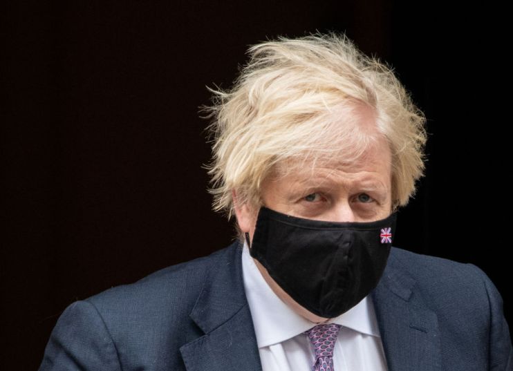 Boris Johnson Leaves For Weekly PMQs