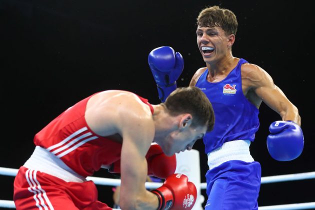 Team GB boxer Pat McCormack (right) won gold at the European Championships 