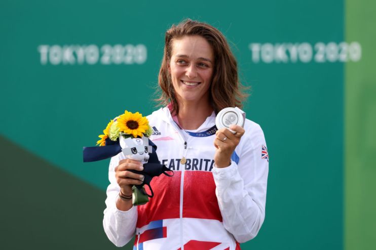 Mallory Franklin of Team GB won silver as the women's C1 canoe slalom made its Olympic debut at Tokyo 2020