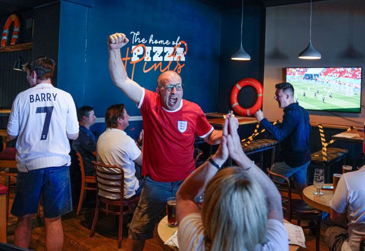 Fans Support England's Opening Game Of Euro 2020
