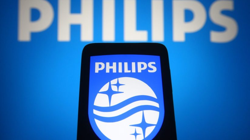 Dutch health technology manufacturer Philips raised its full-year outlook on Monday even as its order intake sagged.