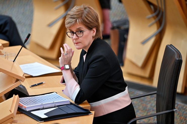 Nicola Sturgeon Attends First Minister's Questions