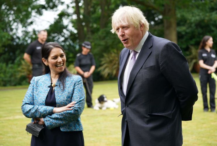 Prime Minister Visits Surrey As Government's Beating Crime Plan Is Published