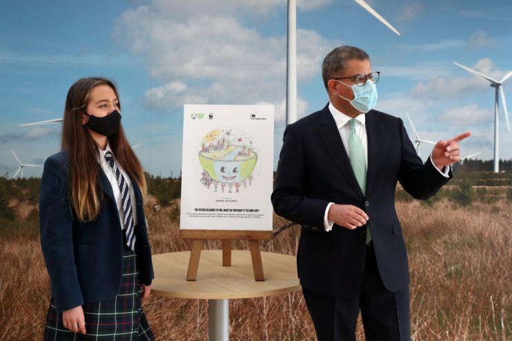 Alok Sharma Visits Glasgow To Mark Six Months Until COP26