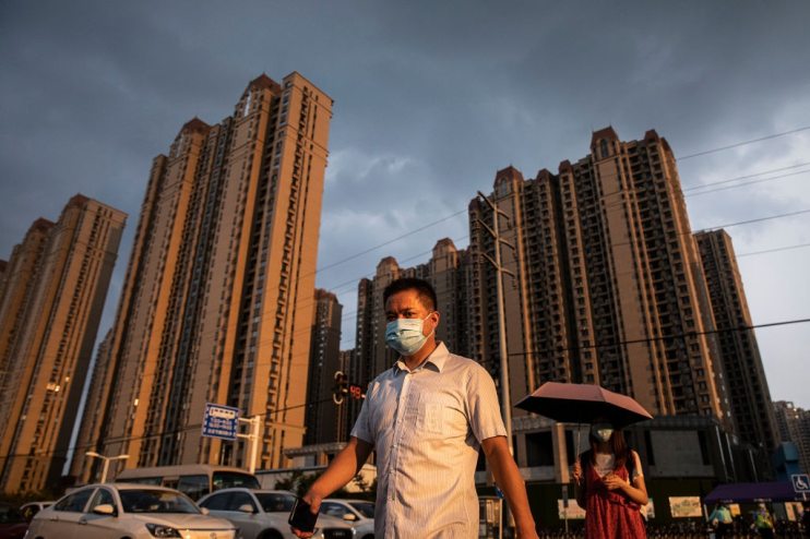 Shares of China Evergrande plunged as much as 24 per cent on Monday after the embattled developer said it was unable to issue new debt