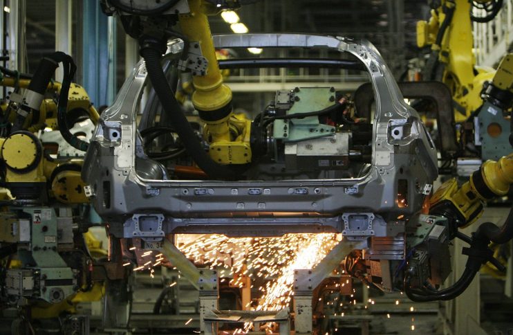 Production line for car giant Toyota