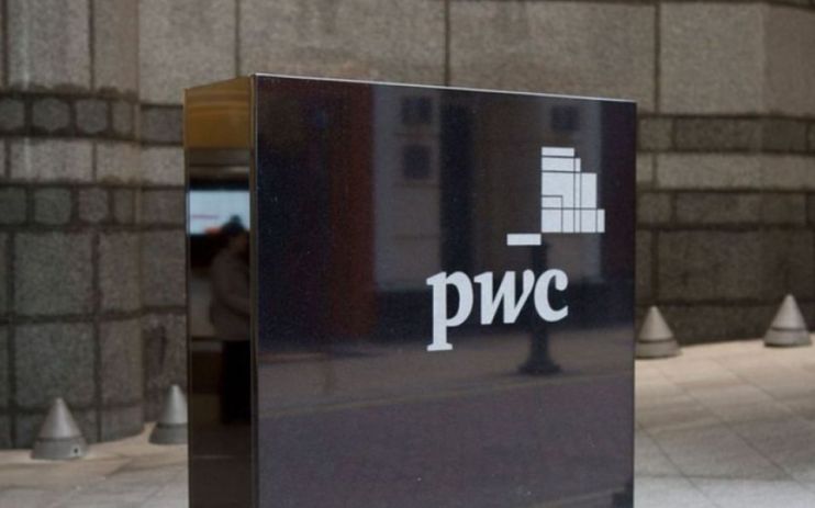 The logo for PwC