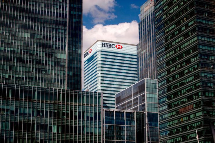 HSBC announced &pound;3bn in share buybacks