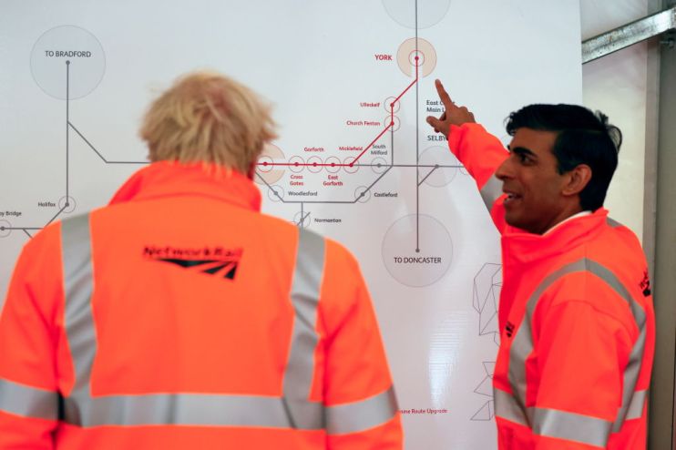 British PM And Chancellor Visit Manchester Construction Site