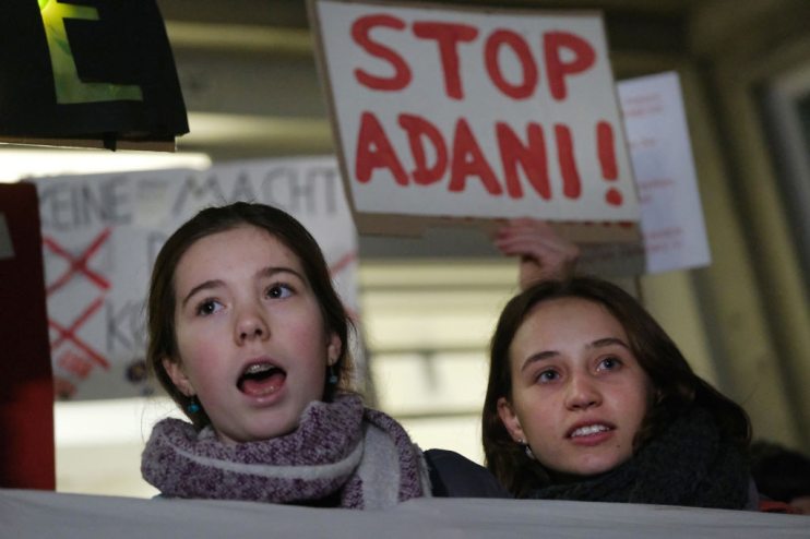 Climate Activists Protest Following Siemens Announcement To Adhere To Adani Coal Mine Project