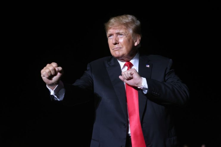 Donald Trump Holds Rally At Iowa State Fairgrounds
