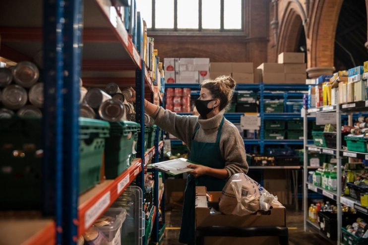 Food Donations Are Delivered By St Margaret's Church In South London