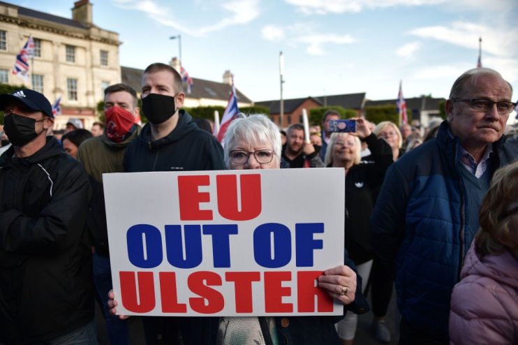 Loyalists Protest Against The Northern Ireland Protocol