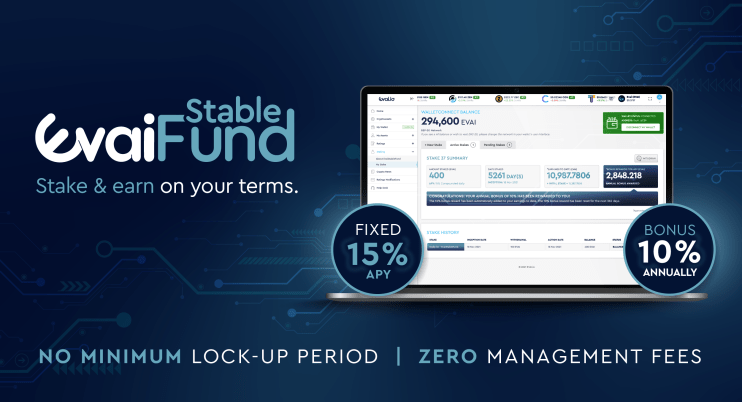The London-based company behind the innovative unbiased crypto ratings platform www.evai.io launched its proprietary EvaiStableFund today.