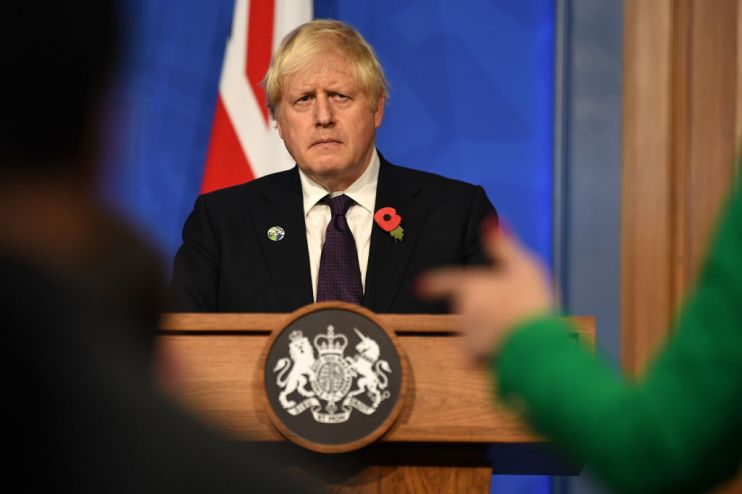 Boris Johnson Holds Press Conference Following End Of COP26