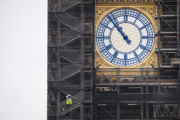 Big Ben's Clock Hands Restored To Original Blue