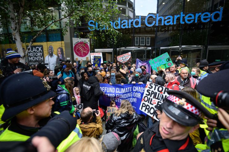 Greta Thunberg Joins Climate Protest In London Ahead Of COP26