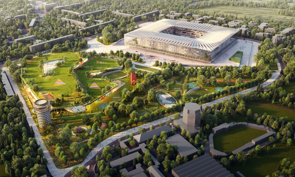 Plans for The Cathedral will be refined next year by architects Populous before construction begins on the new stadium in Milan