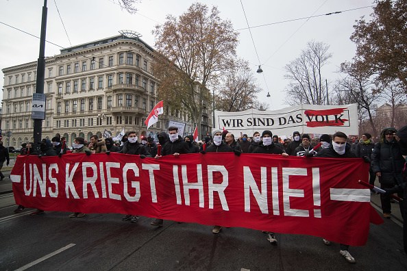 Anti-Lockdown And Anti-Vaccination Protesters March In Vienna