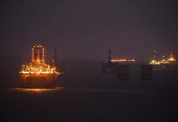 Oil Platforms In The Cromarty Firth