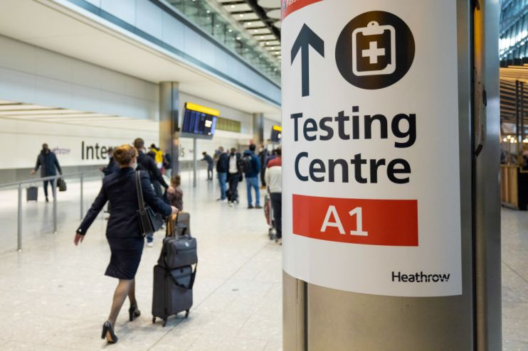 Commuters And Heathrow Airport Ahead Of U.K. Tightening Coronavirus Rules