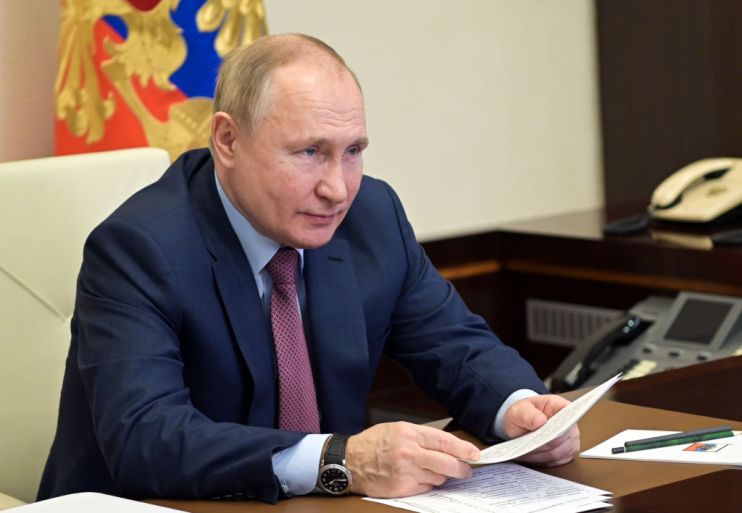 Russian President Putin meets with Italian businessmen