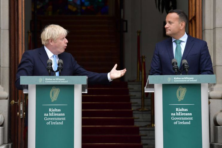 British Prime Minister Boris Johnson Meets Leo Varadkar In Ireland