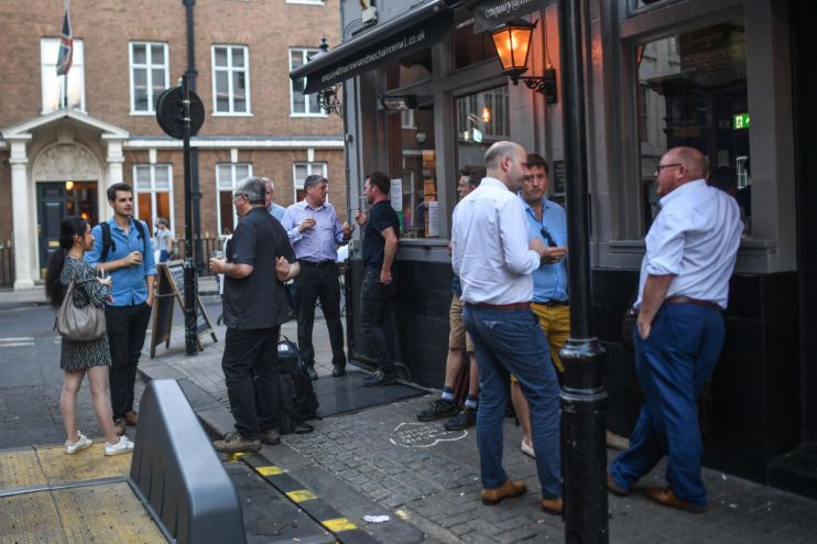 Central London Sees Rise In Workers Returning To The Office