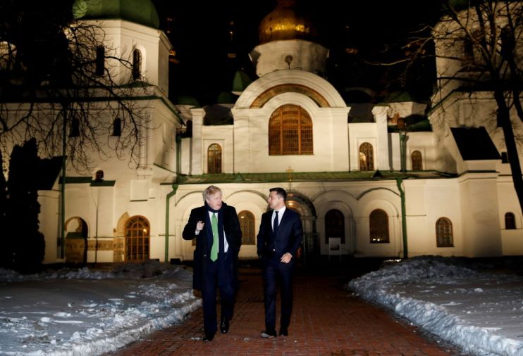 UK Prime Minister Travels To Meet President Of Ukraine